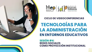 Tema: Redes sociales como proyección institucional S4