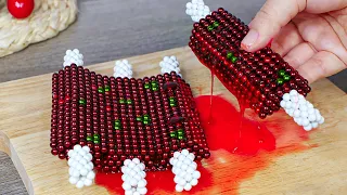 The Best BBQ Ribs From Magnetic Balls (Satisfying) - DIY | Magnet Stop Motion Cooking & ASMR