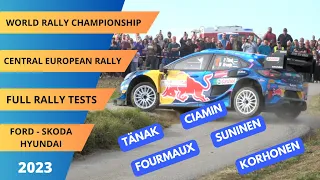 WRC Central European Rally 2023 | FULL RALLY TESTS in Austria