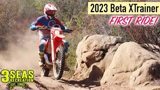 FIRST RIDE : 2023 Beta XTrainer 300cc 2-Stroke Motorcycle -  Exclusive Dealer Meeting Event