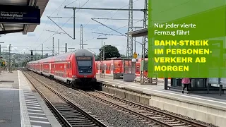 Lokführer-Streik bei der Bahn ab morgen