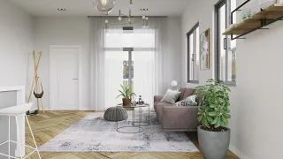 Apartment 3D animation video FullHD