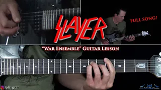 War Ensemble Guitar Lesson (FULL SONG) - Slayer