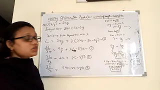 Utility optimization problem using Lagrange multiplier