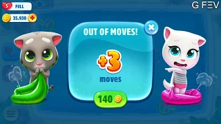 New°Talking Tom Pool: Slide Mania level 15-34 "Completed" Gameplay#2 - Walkthrough HD ★GFΞV★