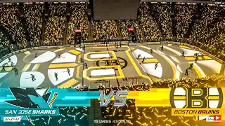 San Jose Sharks vs Boston Bruins 1/22/2023 NHL 23 Gameplay