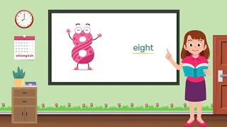 Числата от 1 до 20 - английски език за деца | образователно видео | flashcards