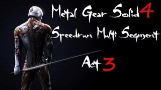 MGS4 Speedrun Multi Segment Act 3 NG+
