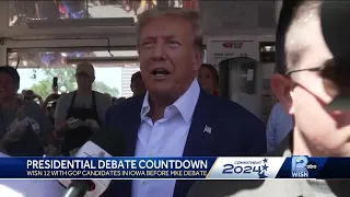 Former President Trump, GOP hopefuls at Iowa State Fair ahead of first debate in Milwaukee