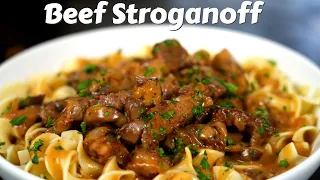 The Secret To Delicious Beef Stroganoff | Dinner in Less Than 30 Minutes