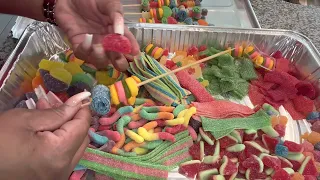 Candy Kabobs Sweet & Sour #diycandy 🍭#funcandy🍬