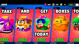 ТAKE AND GET BOXES ONLY TODAY IN BRAWL STARS