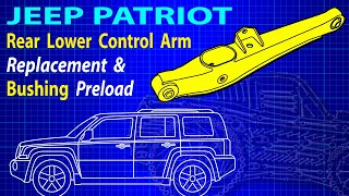 Jeep Patriot Rear Lower Control Arm replacement & Bushing Preload
