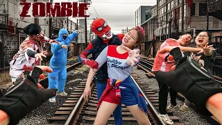 Zombie Parkour Escape POV: 특수부대가 좀비가 되다 - 좀비 주택 || Ep.3 Zombie Escape [Parkour POV]