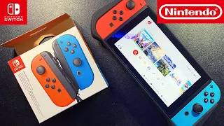 Trying New Neon Red Blue Joy-Cons and Protective Case | Nintendo Switch