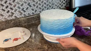How to make a Baby Shark Cake