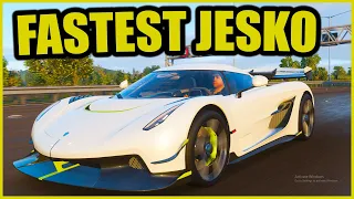 Jesko Best Drag Build  (How to tune the 2020 Koenigsegg Jesko for drag racing) Forza Horizon 4