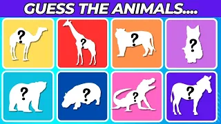 Guess The Animal by Shadow | Guess The Animal Quiz | 25 Animals