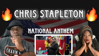 AMERICAN PRIDE!!!  CHRIS STAPLETON SINGS THE NATIONAL ANTHEM AT SUPER BOWL LVll (REACTION)