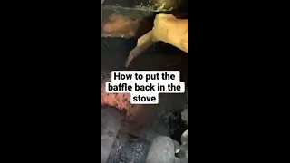 How to replace the baffle in the Hardy wood burning stove