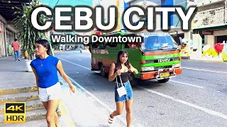 Downtown Walk in Cebu City Philippines [4K HDR]