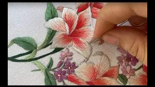 Hand Embroidery | Wild Lily Needle Painting Free Online Class