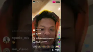 nasty c instagram LIVE(june 17 ) full live /Subscribe/ talks Zulu album.