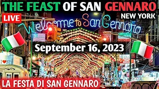 🇮🇹 The Feast of San Gennaro NYC LIVE