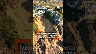 $16 Million Home Teeters on Edge of Cliff After California Landslide