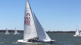 Solings' at the Weather Mark - Soling US National Championship