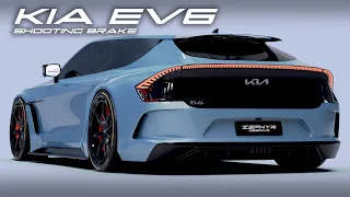 KIA EV6 X 2023 Shooting Brake Concept Modification by Zephyr Designz