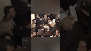 Waitress Spills A Tray of Food On Customers At A Restaurant