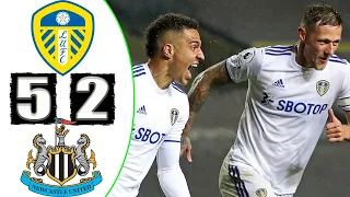 Leeds United vs Newcastle United 5 - 2 Goals & Highlights Extended Resume & Result Goal  🔥⚽️🔥PES2021