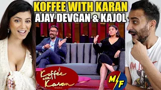 KOFFEE WITH KARAN Rapid Fire : Ajay Devgan & Kajol REACTION!!