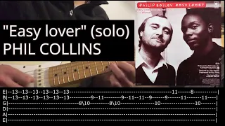 "Easy lover" - Phil Collins | Guitar solo cover | Tutorial | Tab