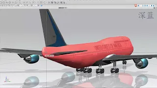 波音747飞机三维建模