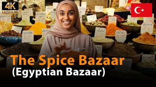Egyptian Bazaar, ISTANBUL 2024   : İSTANBUL TÜRKİYE  PAZARI | Eminönü Mısır Çarşısı  4k