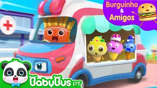 Salvando o Sorvetinho 🍨 | Burguinho e Amigos | Aventuras Alimentares | Desenhos Animados | BabyBus