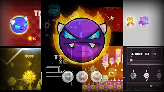 All easy demons with coins [December 2019] | Geometry Dash