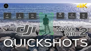 Reviewing Quick Shots for DJI Mavic AIR 2 (Test Footage 4K)