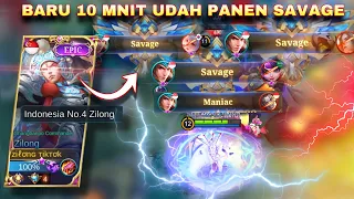 KETIKA MODE MUSIC MENYALA PANEN SAVAGE PUN TERJADI🔥| Mobile legends Bang-bang