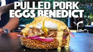 THE BEST EGGS BENEDICT (WITH PRESSURE COOKER PULLED PORK!) SAM THE COOKING GUY