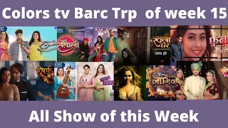 Colors tv Barc Trp of week 15 || All shows of this Week ||