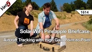 Solar WiFi Pineapple Briefcase, Aircraft Tracking with High Gain Point-to-Point, Hak5 1614