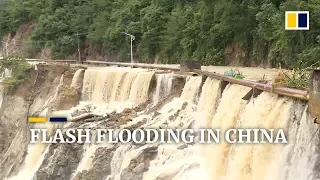 Torrential rain triggers severe flash flooding in several areas of China