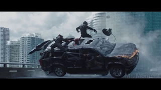 Дэдпул нападает на конвой Френсиса l Deadpool.