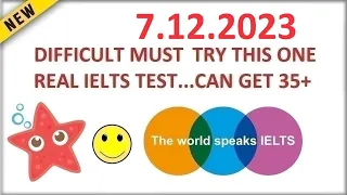 BRITISH COUNCIL IELTS LISTENING TEST 2023 WITH ANSWERS - 7.12.2023