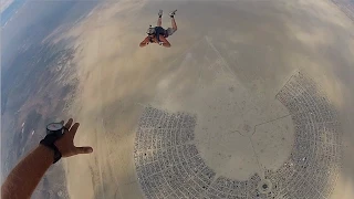 Burning Man Skydiving, Art Cars, Fireworks & other highlights