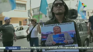 Guatemala calls for mobilizations in rejection of coup d'état
