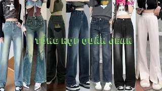 [SHOPEE HAUL] Tổng hợp quần Jeans, chân váy jean dài... nữ siêu hack dáng trên Shopee Tik Tok P4